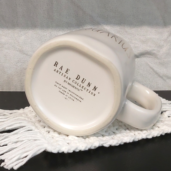 Rae Dunn Aquarius Mug and Handmade Mug Rug - Picture 3 of 7